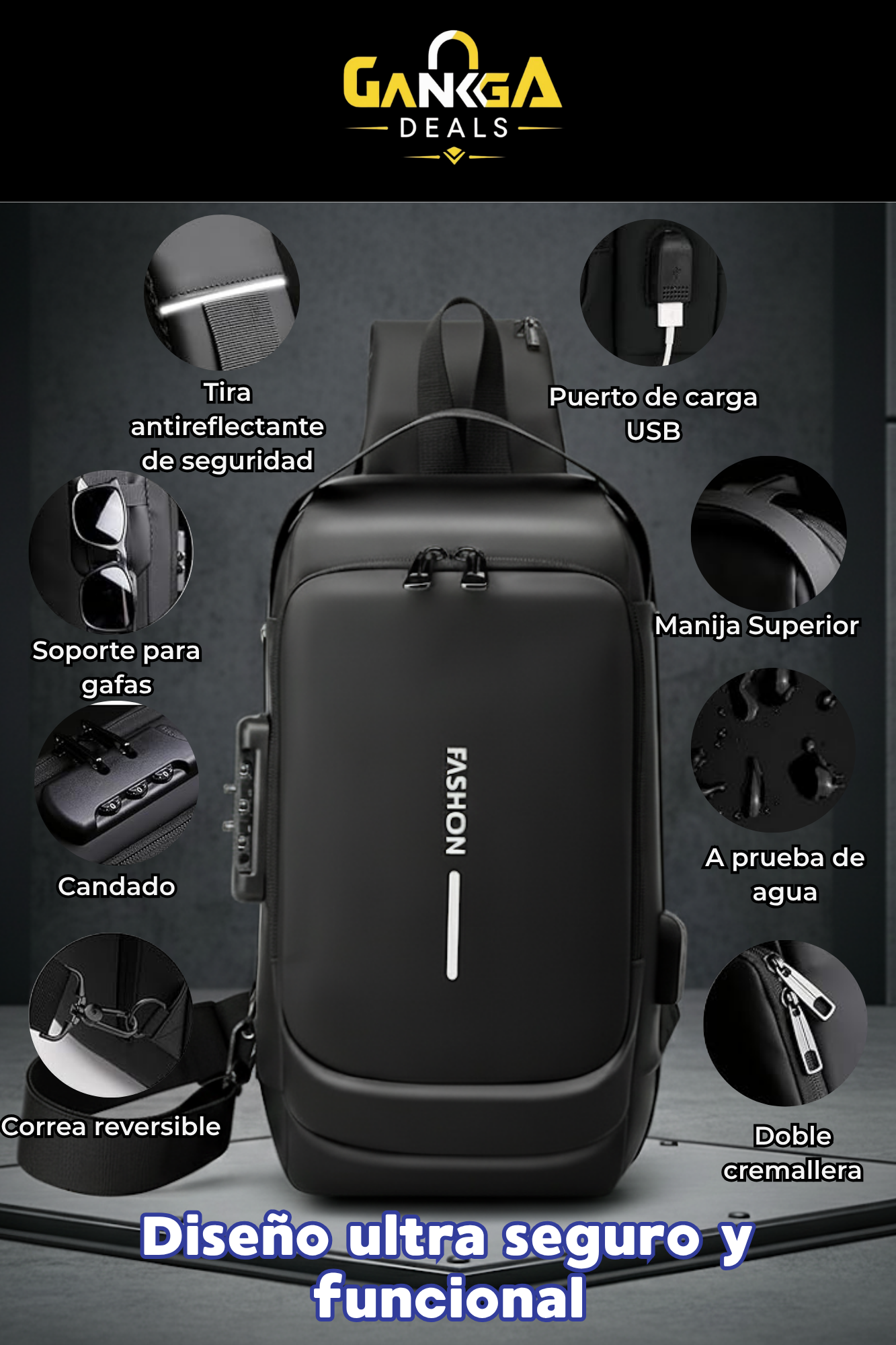 UrbanShield™ – La Mochila Antirrobo Premium para tu Seguridad Urbana