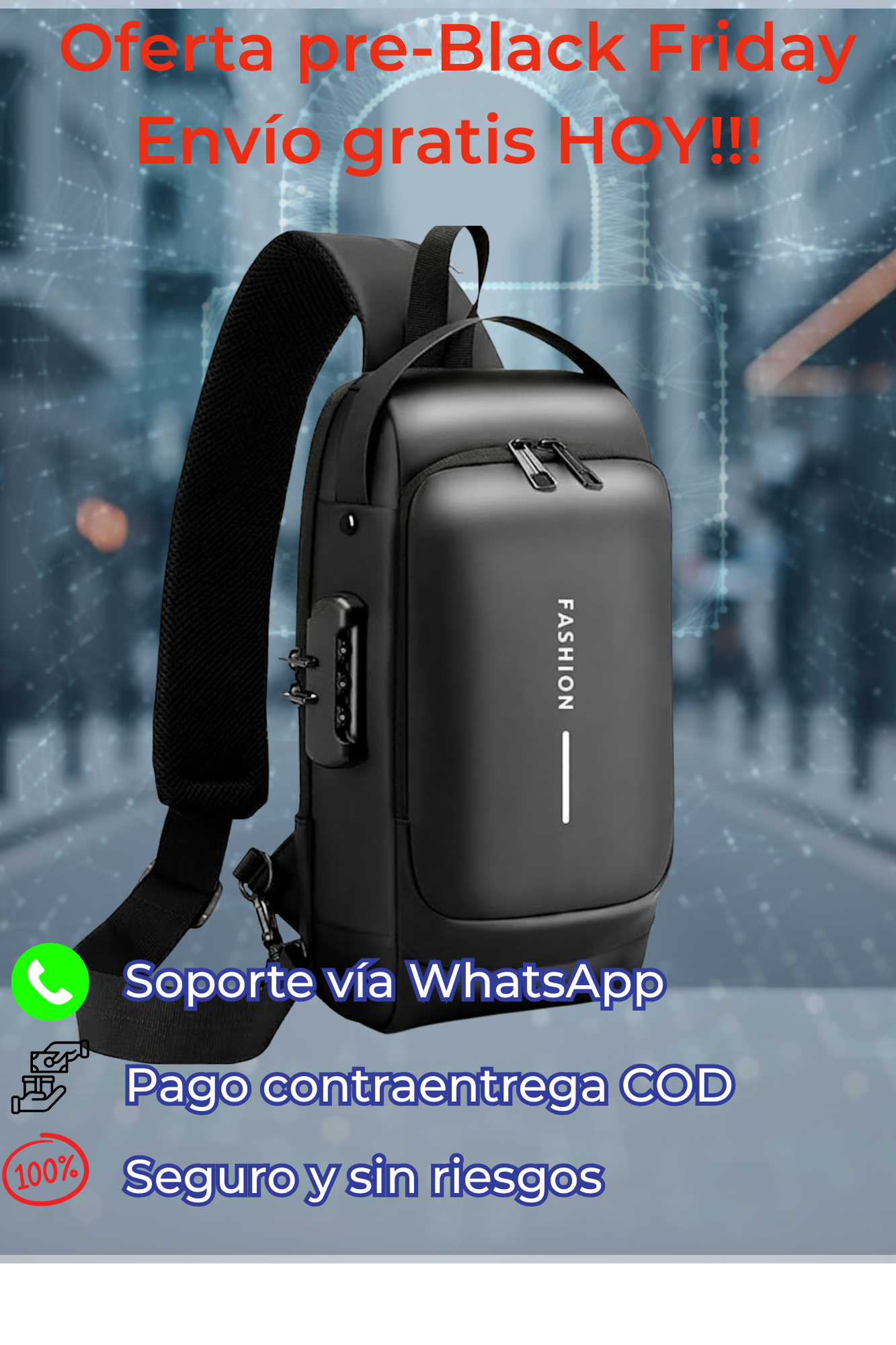 UrbanShield™ – La Mochila Antirrobo Premium para tu Seguridad Urbana